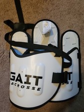 Gait Lacrosse Rib Guard Large White/Black Adjustable Plastic Protective Pad
