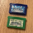 Gameboy Advance Pokemon Sapphire Leaf Green 2 set GBA Tested Japan