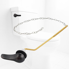 Universal Metal Toilet Tank Flush Lever Replacement, Side Mount Toilet Handle