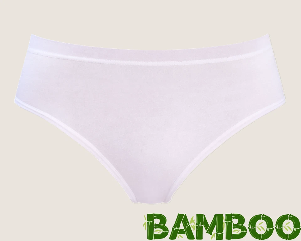 Damen Taillenslip in schwarz weiß & teint 95% Bambus - Bild 4 von 4