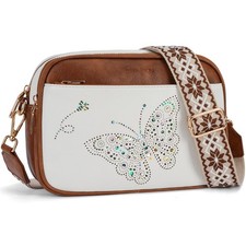 Crossbody Purse for Women Vegan Leather Small Crossbody Bags with Adjustable ...