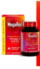 MegaRed 350mg Superior Omega3 Krill Oil Heart Health 120 Softgels Exp 11/2026 
