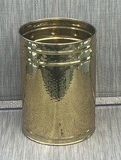 Vintage Bristol Brass Hammered Container/ Planter 10.5” H X 7.5” D Made in USA
