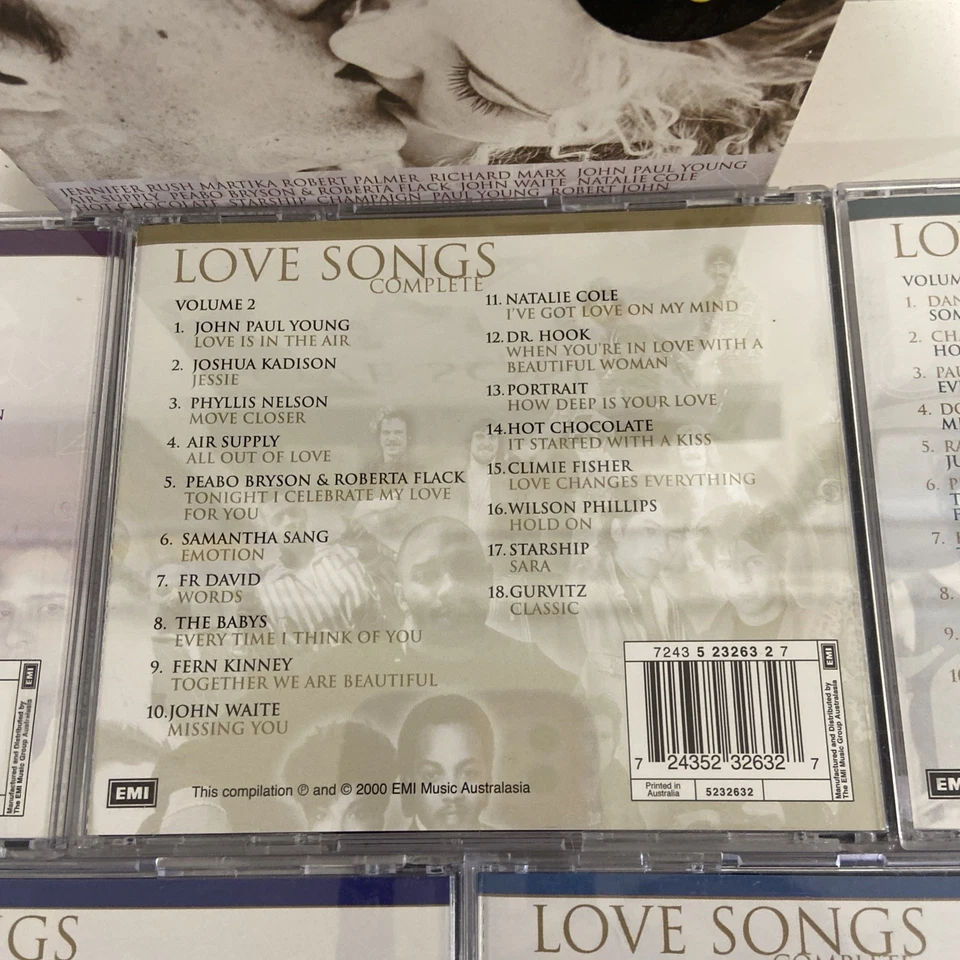 Love Songs Complete Box Set - Volumes 1 2 3 4 5 | CDs | 2000 | 5 Discs | GC - Image 4 of 4