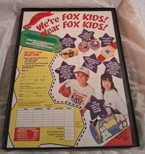 Fox Kids Merchandise Framed Print Ad 1996 8.5x11 
