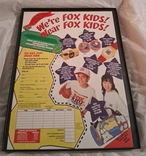 Fox Kids Merchandise Framed Print Ad 1996 8.5x11 