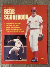 1978 Cincinnati Reds Scorebook Program Reds vs. Atlanta Braves Tom Seaver