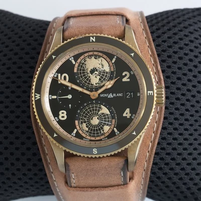 MONTBLANC Herrenuhr Automatik MB117840 Geosphere Bronze - Bild 1 von 4