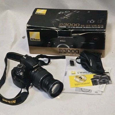 Nikon D3000 DSLR camera+AF-S NIKKOR 18-55mm VR kit From Japan(no Battery&charger