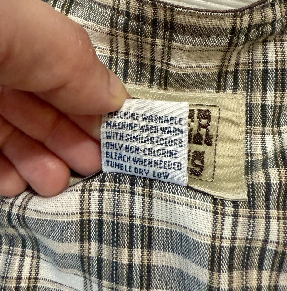 Chaleco de Lona Frontier Classics Old West Para Hombre Talla Pequeña Marrón Cuatro Bolsillos Forrado Foto 4 de 4