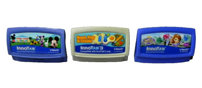 Vtech InnoTab Game Cartridges Lot Of 2 mickey mouse & Sophia + innotab 3 read