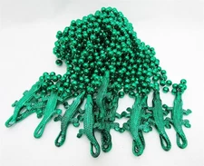 Lot of 12 Alligator Beads Necklace Forum Green Gator Mardi Gras Fantasy Fest