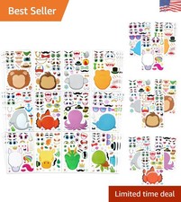 Reusable Animal Theme Stickers for Kids - Perfect for Parties  Classrooms