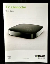 PHONAK TV Connector USER GUIDE BOOKLET ~ New Condition