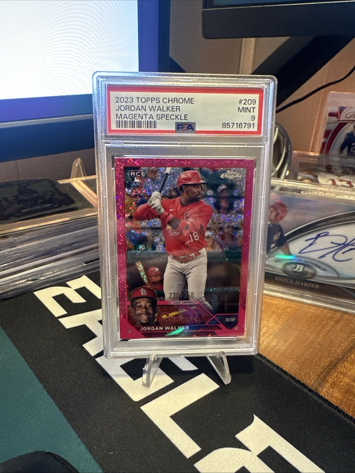 2023 Topps Chrome - Jordan Walker #209 Magenta Speckle Refractor /350 (RC)