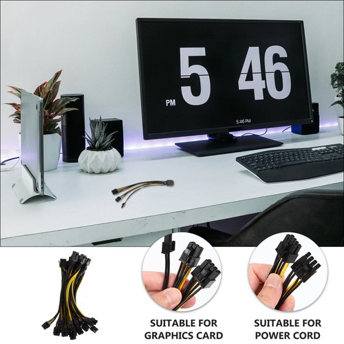 10 Pcs Graphics Card Power Cable Cards Extension Cord Mining Machine - 第 12/12 張圖片