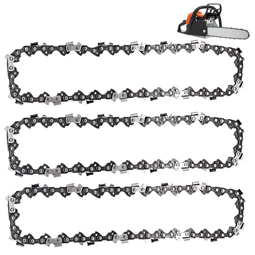 3 Pack S33 AdvanceCut 8 inch Chainsaw Chain 3/8" LP Pitch - .050" Gauge 33 Dr...