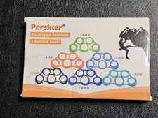 6 Pack Finger stretchers 3 Resistant Levels Pnrskter New Open Box