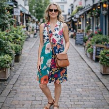 Anthropologie Dress UK 6 Dinah Floral Patchwork Sleeveless Summer Tunic BNWT