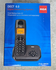 RCA DECT 6.0 Digital Phone Answering System 2162-1BKGA Black. New old stock