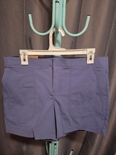 Eddie Bauer Women's 2-way Stretch Blue Hiking Shorts. Sz 12. NWT. 891