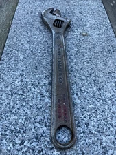 Vintage J.H. Williams & Co 10” Adjustable Wrench Drop Forged USA Hand Tool
