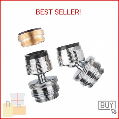 Hibbent Faucet Adapter Kit, Swivel Aerator Adapter to Connect Garden Hose - Mult