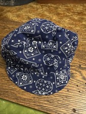 Made In USA Stingy Brim Short Brim Baseball Unisex Paisley Bandana Cap Nebraska