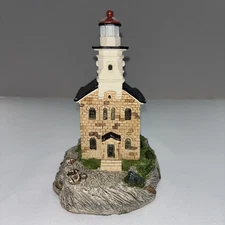 HARBOUR LIGHTS GREAT CAPTAIN ISLAND LIGHTHOUSE, CONNECTICUT, HL #114, BOX & COA