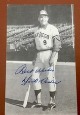 SIGNED 1975 Doug McWilliams Postcard -#75-66 DICK SISLER (San Diego Padres)