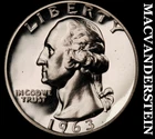 1963 Silver Washington Quarter - Choice Gem Proof  Lustrous  No Reserve  #K2712