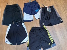 Lot Of Boys Athletic Shorts Youth Small Nike Under Armour Adidas