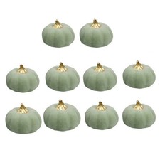 Vintage Green Foam Pumpkins Fall Decoration for Thanksgiving Halloween Party