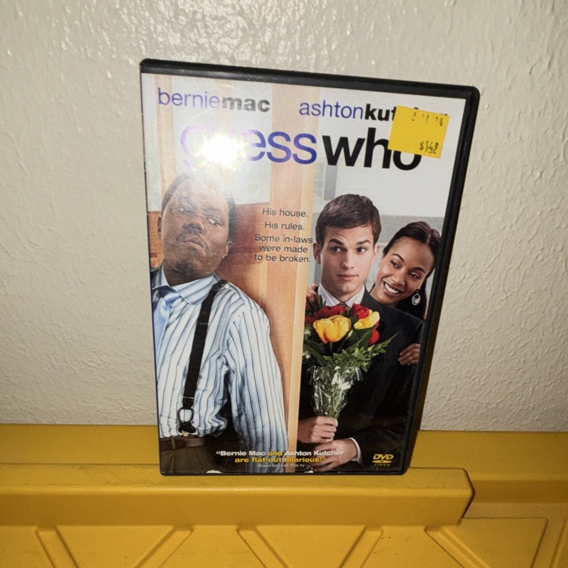 Guess Who DVD Movie Tall/DVD Case Bernie Mac Ashton Kutcher Format DVD