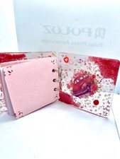 Custom Acrylic Binder Notebook Commission UV Gel Strawberry Shortcake Art