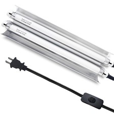 T5 Reptile Light Fixture Combo Kit 16 Watts, 12 Inches UVB Light 2x8 Watt, T5 10