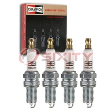 4 pc Champion Iridium 9700 Spark Plugs for 6046 Ignition Wire Secondary ca