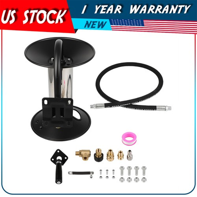 #ad 100 FT Pressure Washer Hose Reel Heavy Duty Steel Hose Reel for Power Washer $90.72