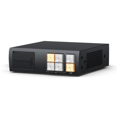 Blackmagic Design Videohub Mini 4x2 12G Router, 4 Inputs and 2 Outputs