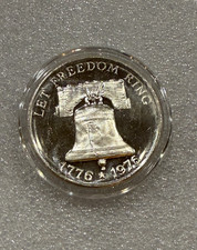 Vintage 1976 1 oz 999 Silver  Round ~ Liberty Bell Let Freedom Ring Blast White 85.00 per troy oz