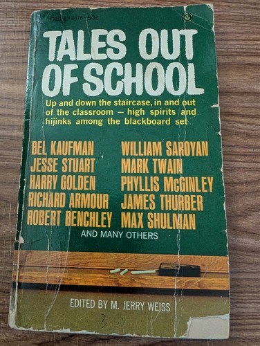 Tales Out of School M. Jerry Weiss 1967 Vintage Paperback Teacher Essays