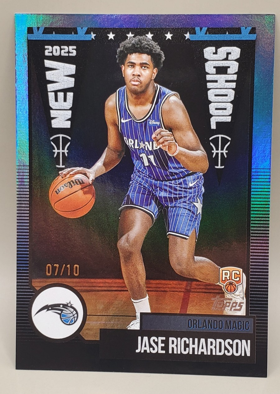 JASE RICHARDSON ⬛/10 BLACK RC ⬛2025-26 TOPPS NEW SCHOOL 07/10 ROOKIE MAGIC MSU