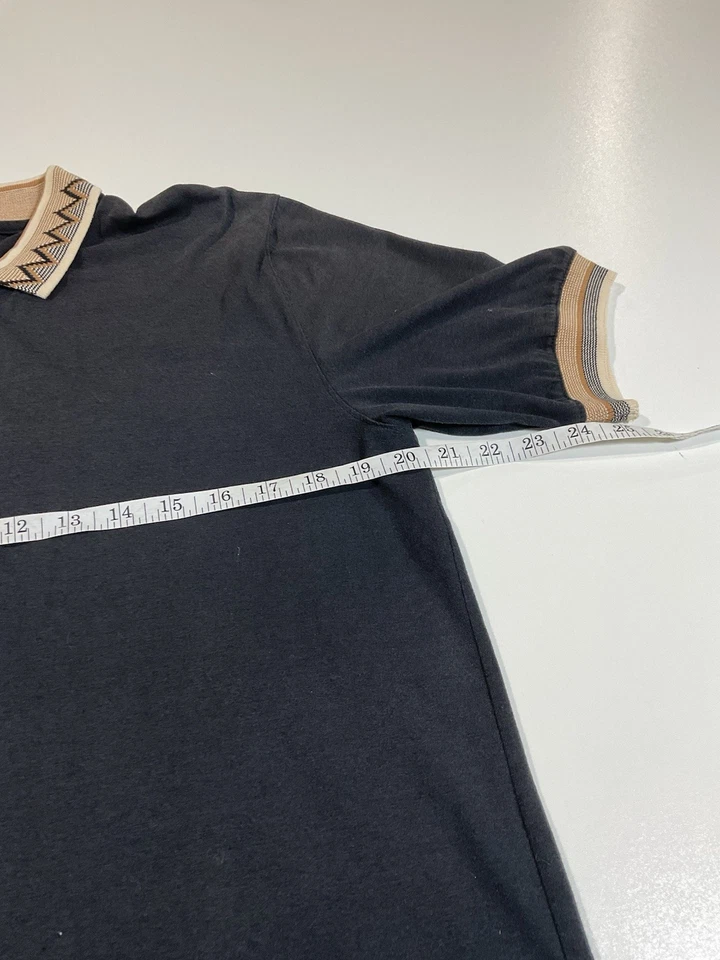 Polo de Golf Marcia Vintage Talla M Hipster Papá Negro Hecho en EE. UU. Años 90 Foto 4 de 4