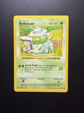 [NM+]  Bulbasaur | Pokemon 1999 | (Shadowless) Non Holo # 44/102
