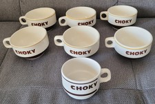 Lot De 7 Ancienne Tasse Chocolat Choky Vintage Bol Bar 