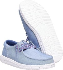 Hey Dude Women's Wendy Funk Friendship Lace Comfort Shoes Navy Size W6