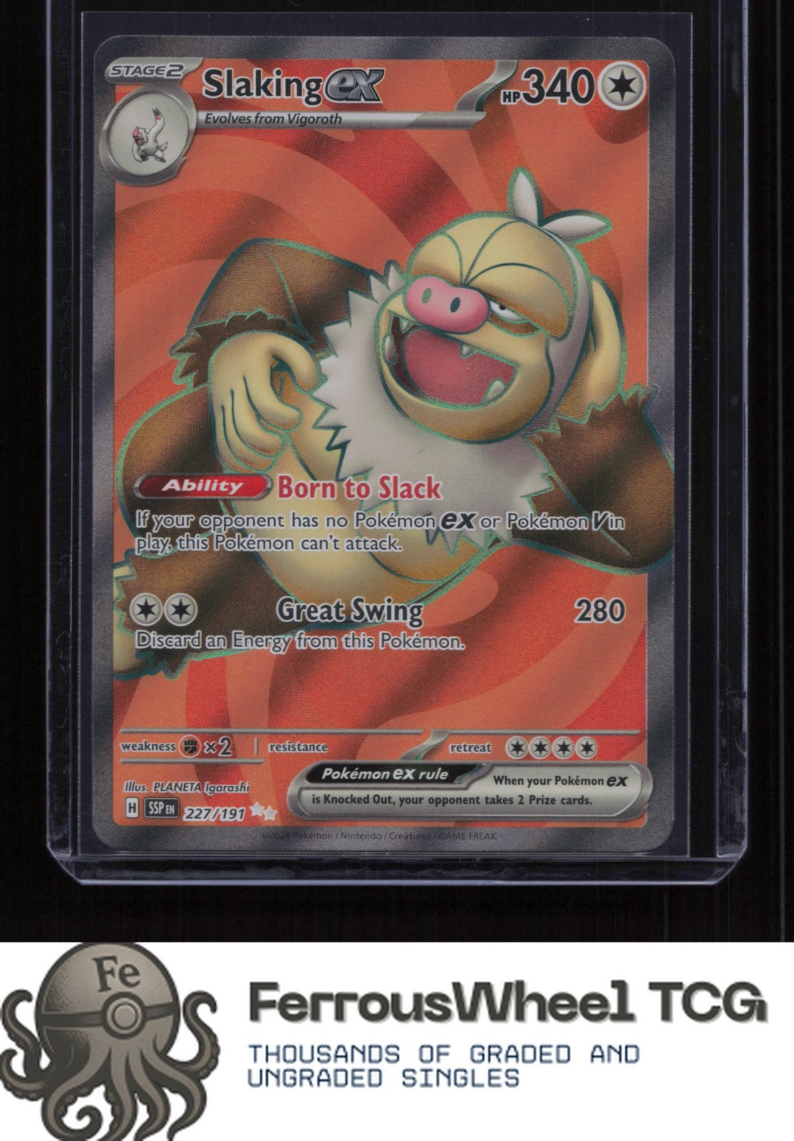 Slaking ex 227/191 - SV08: Surging Sparks - (NM)