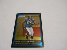 MARCEDES LEWIS ROOKIE CARD JACKSONVILLE JAGUARS 2006 BOWMAN CHROME. rookie card picture