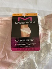 Maidenform Cotton Stretch Tanga Style DMCS59 Size Small 5 - Pink Heather - New