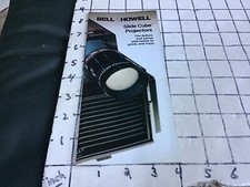 Original Vintage Brochure: 1980 Bell  Howell Slide Cube Projector; i show all